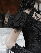 Goth One Shoulder Puff Sleeve Top / NC01