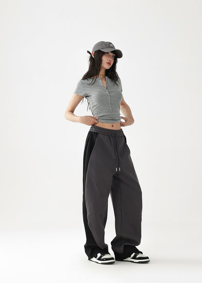 Relaxed loose line pants / AS1219