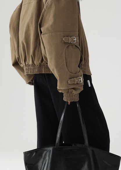 fur-collar work zip jacket / LG1178 