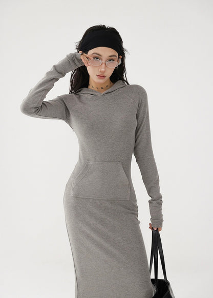 Hood Maxi Length Dress / AS1196 