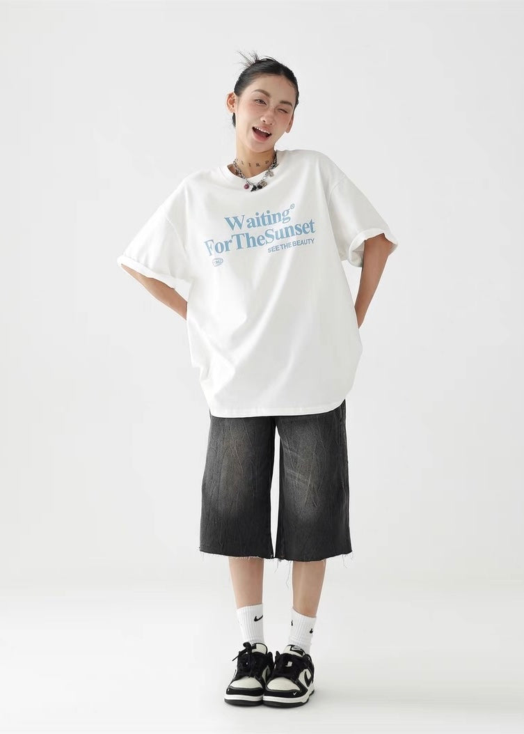 Star patch embroidered T-shirt / AS1264
