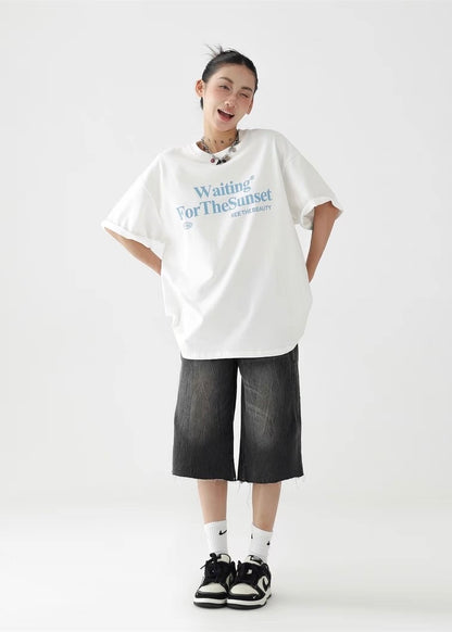 Star patch embroidered T-shirt / AS1264