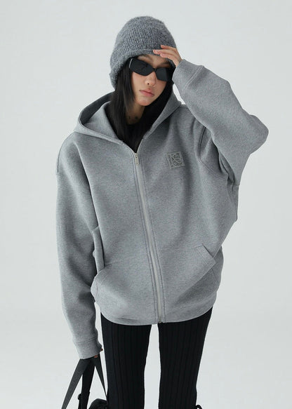 hooded zipper sweatshirt / AS1138