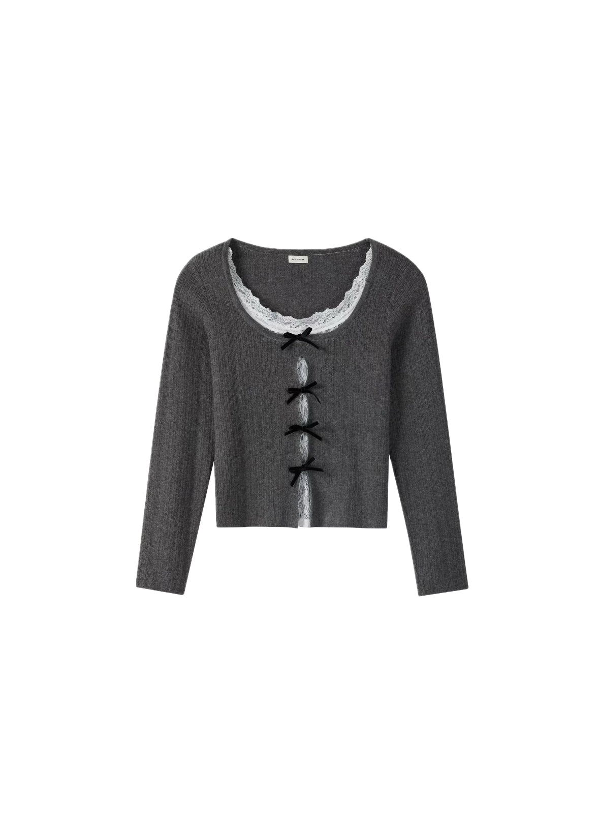 レースリボンニットトップス / vo1292