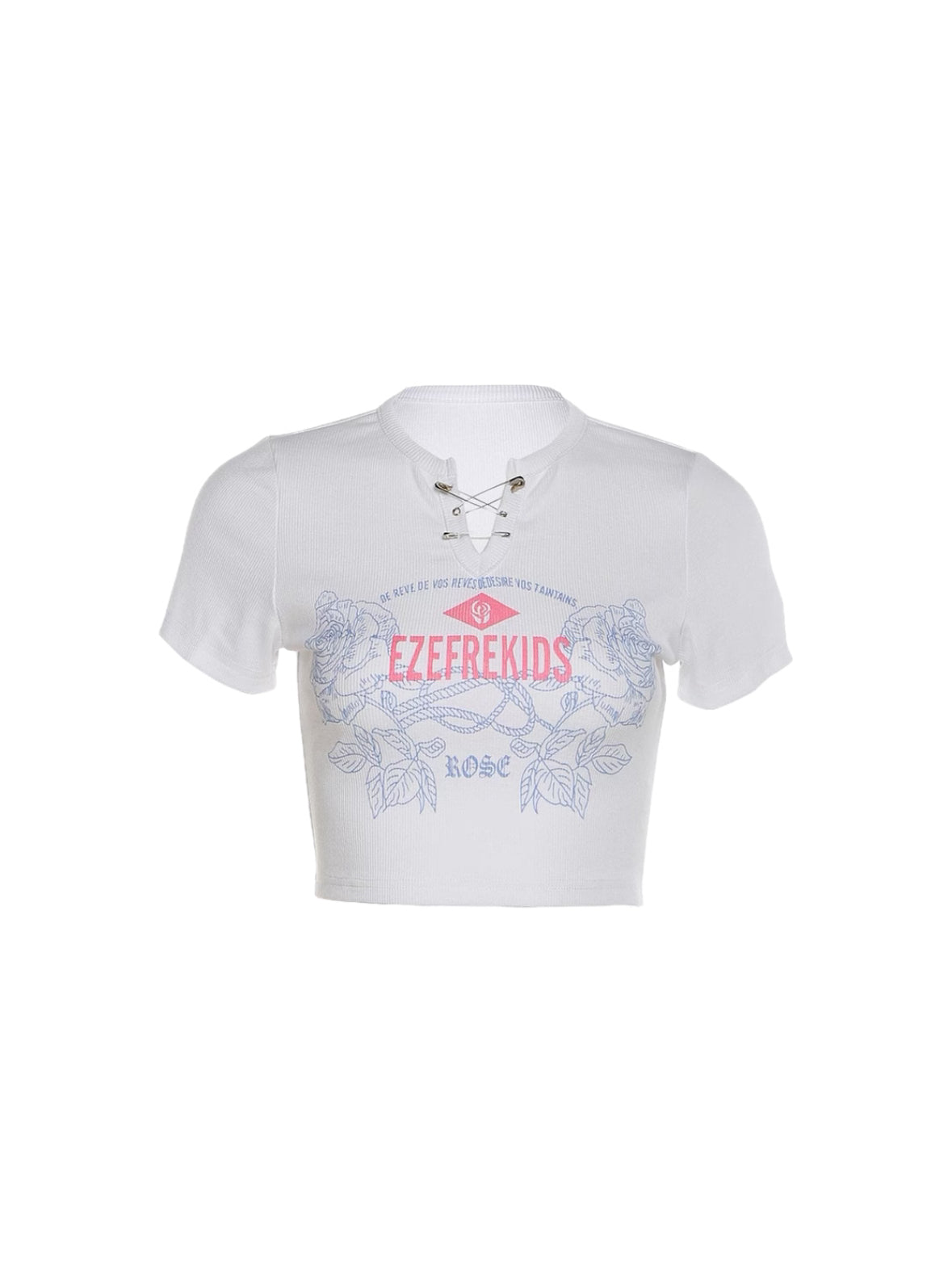 クロップド半袖Tシャツ / VO1254