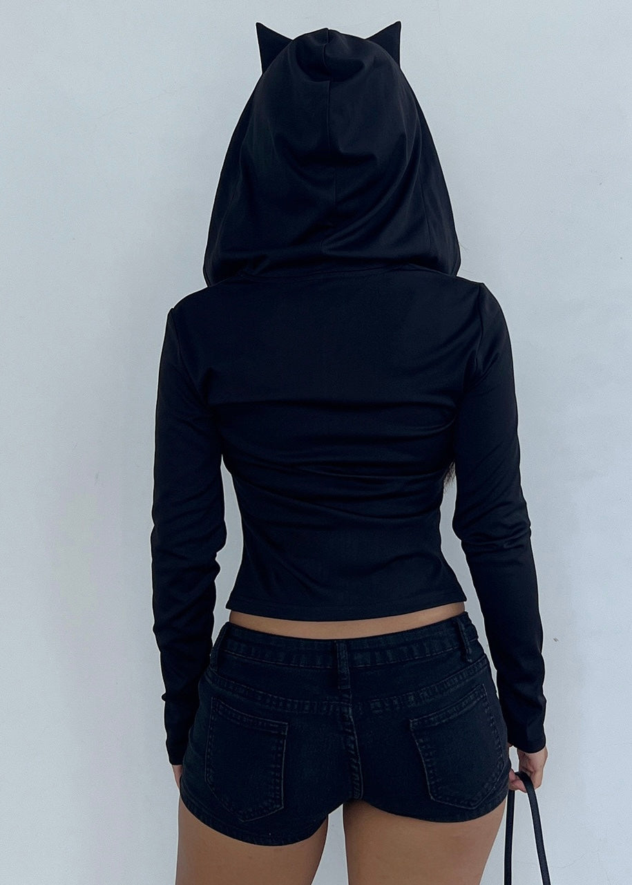 フード付きジップアップスウェットシャツ / VO1302