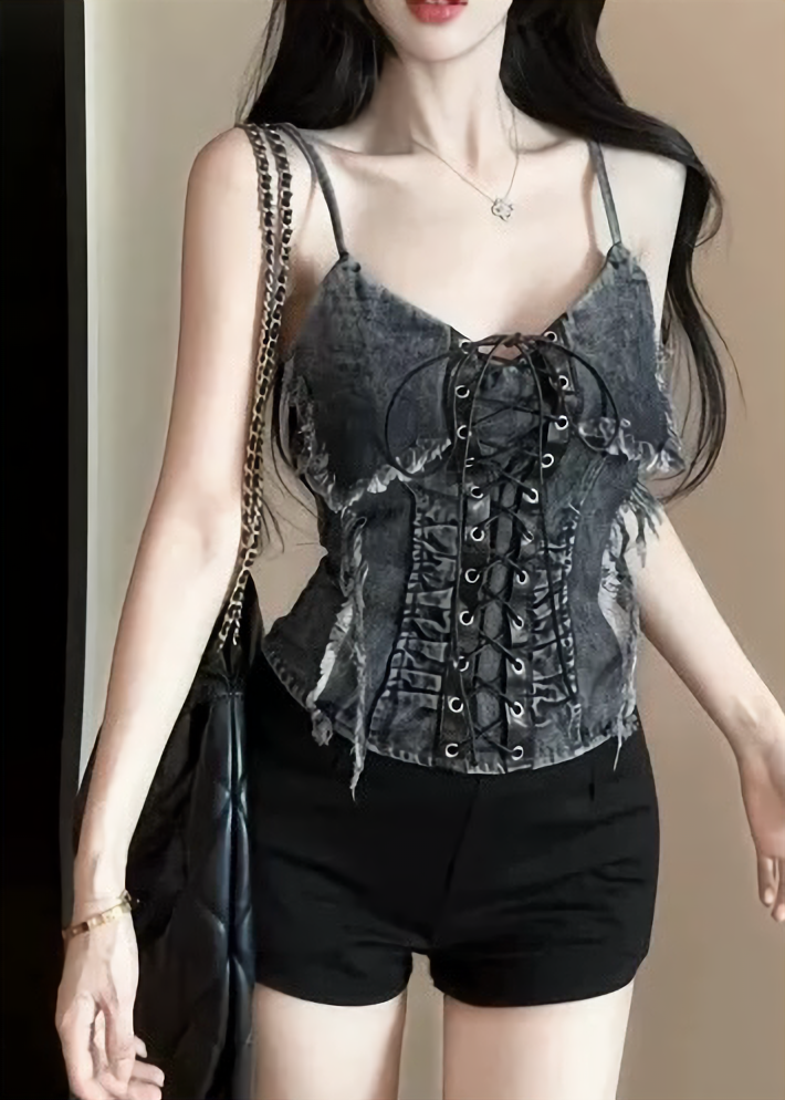 デニムパッチワークキャミソール / VO1253