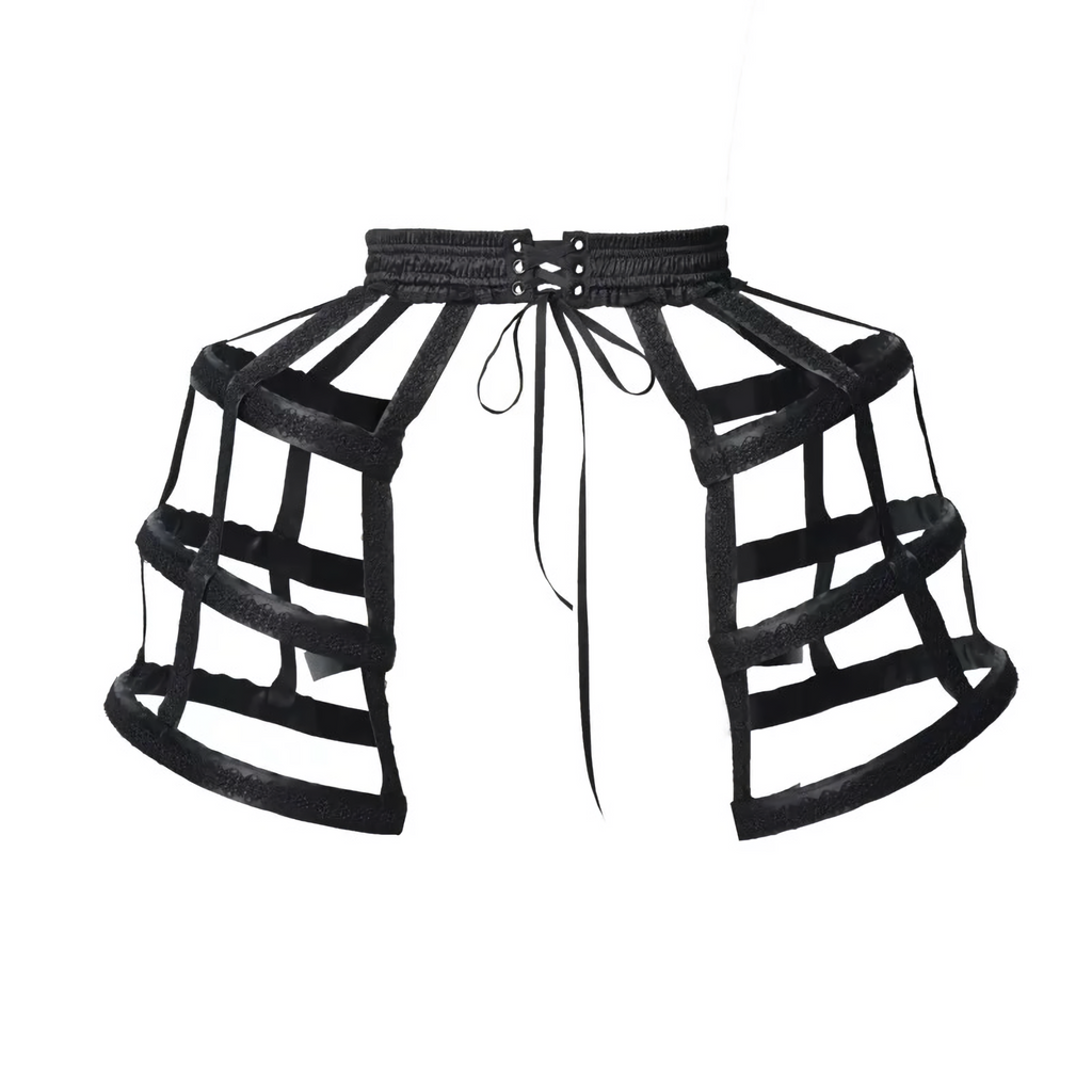 Scarlet Gothic Multi-Layer Tailored Skirt ＆ Cage Petti Coat / CT02
