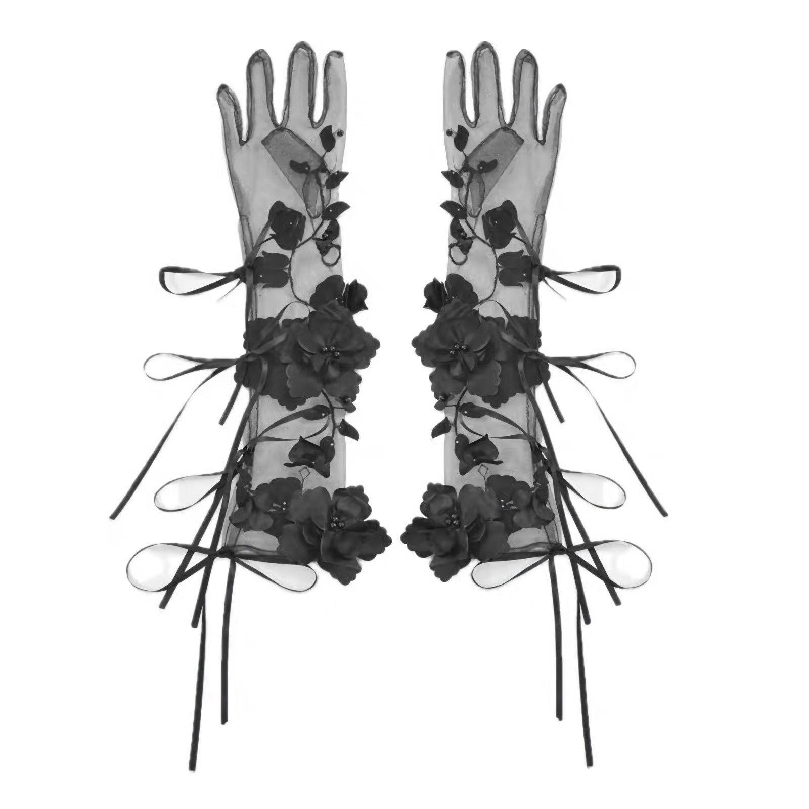 Crimson Gothic Velvet Corset Bustier & Gloves / CT01