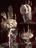 Doll Rococo Rabbit Ears & Cocktail Hat & Bonnet Hat / DR12