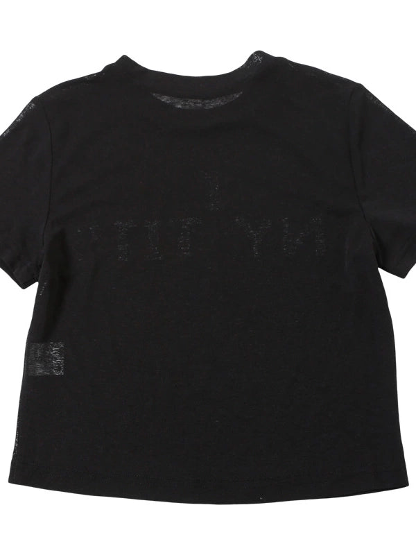 シアーレタープリント半袖 T / vo1279