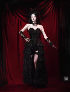 Scarlet Gothic Multi-Layer Tailored Skirt ＆ Cage Petti Coat / CT02