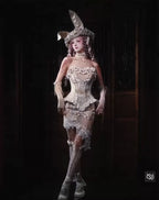 Elegant Rabbit Retro Bow Skirt & Stockings / DR07