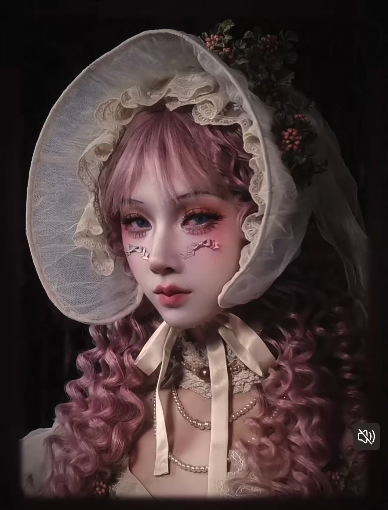 Doll Rococo Rabbit Ears & Cocktail Hat & Bonnet Hat / DR12