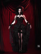 Gothic Beaded Embroidered Hooded Cape / CT04