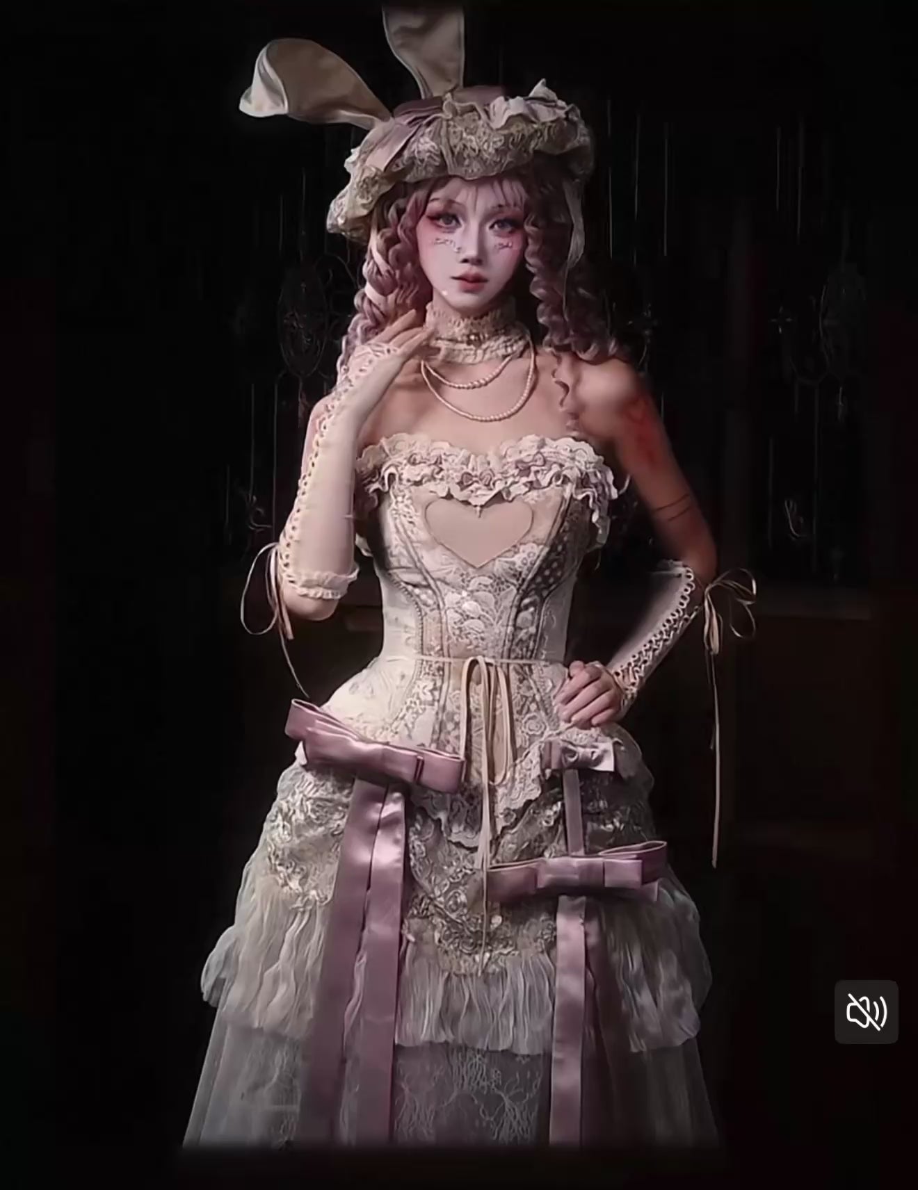 Love Fishbone Rococo Top Set / DR08